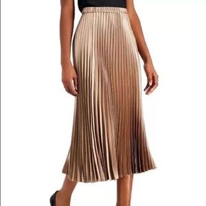 COPY - Anne Klein Charmeuse Pleated Maxi Skirt
